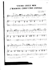 descargar la partitura para acordeón Viens chez moi j'habite chez une copine en formato PDF