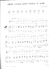 scarica la spartito per fisarmonica Trois anges sont venus ce soir in formato PDF