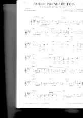 descargar la partitura para acordeón Toute première fois en formato PDF