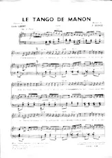 descargar la partitura para acordeón Le tango de Manon en formato PDF