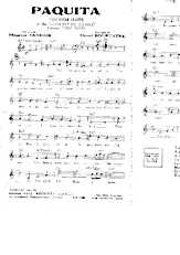 télécharger la partition d'accordéon Paquita (Du film : Le chant de l'Exilé) (Chant : Tino Rossi) (Paso Doble Chanté) au format PDF