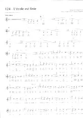 descargar la partitura para acordeón L'école est finie (Chant : Sheila) en formato PDF