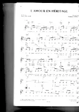 télécharger la partition d'accordéon L'Amour en héritage (Chant : Nana Mouskouri) (Slow) au format PDF