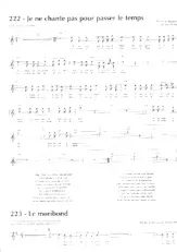 descargar la partitura para acordeón Je ne chante pas pour passer le temps en formato PDF