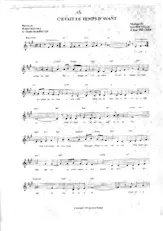 descargar la partitura para acordeón C'était le temps d'avant (Fox Trot) en formato PDF
