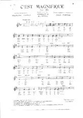 download the accordion score C'est magnifique in PDF format