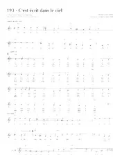 descargar la partitura para acordeón C'est écrit dans le ciel (Fox Trot) en formato PDF