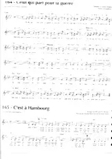 télécharger la partition d'accordéon C'est à Hambourg (Chant : Edith Piaf) au format PDF