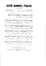 descargar la partitura para acordeón Beer Barrel Polka (Fox Trot Chanté) en formato PDF