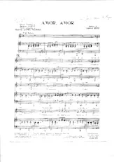 download the accordion score Amor Amor (Chant : Dalida) (Boléro) in PDF format