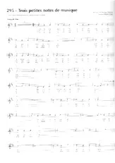 scarica la spartito per fisarmonica Trois petites notes de musique in formato PDF