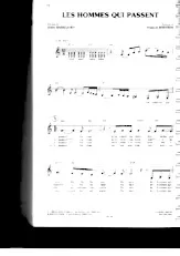 download the accordion score Les hommes qui passent (Chant : Patricia Kaas) in PDF format