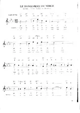 descargar la partitura para acordeón Le bonhomme de neige en formato PDF