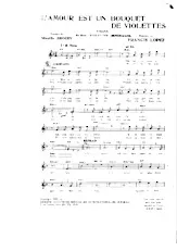 download the accordion score L'amour est un bouquet de violettes (Du Film : Violettes Impériales) (Chant : Luis Mariano) in PDF format