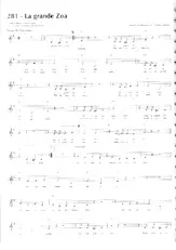 télécharger la partition d'accordéon La grande Zoa (Charleston Chanté) au format PDF
