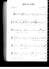 télécharger la partition d'accordéon Joe le taxi (Chant : Vanessa Paradis) au format PDF