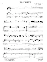 download the accordion score Déserteur in PDF format