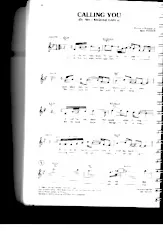download the accordion score Calling you in PDF format
