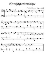 download the accordion score Nostalgique Dominique in PDF format