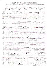 scarica la spartito per fisarmonica C'est un tango populaire in formato PDF
