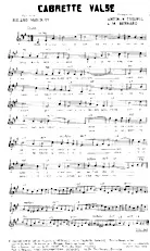 download the accordion score Cabrette Valse in PDF format