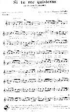 download the accordion score Si tu me quisieras (Si un jour tu m'aimes) (Tango) in PDF format