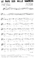 descargar la partitura para acordeón Le pays des mille sources (Valse) en formato PDF