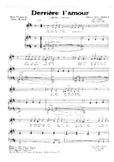 télécharger la partition d'accordéon Derrière l'amour (Dietro l'amore) (Chant : Johnny Hallyday) au format PDF