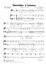 download the accordion score Derrière l'amour (Dietro l'amore) (Chant : Johnny Hallyday) in PDF format