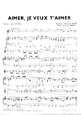 download the accordion score Aimer je veux t'aimer (Boléro) in PDF format