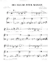 descargar la partitura para acordeón Des fleurs pour maman (Slow) en formato PDF