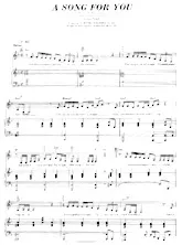 télécharger la partition d'accordéon A song for you (Ray Charles) au format PDF