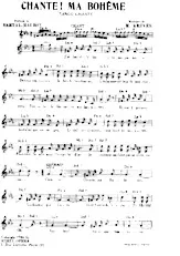 télécharger la partition d'accordéon Chante ma Bohème (Tango Chanté) au format PDF