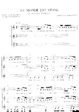 télécharger la partition d'accordéon Le monde est stone (Harmonisation à 3 voix égales) au format PDF