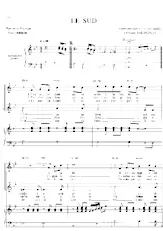 scarica la spartito per fisarmonica Le Sud (Harmonisation à 2-3 voix égales + Piano) (Harmonisation : Christian Balandras) in formato PDF