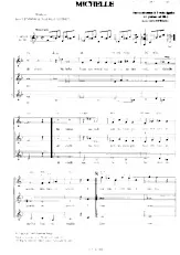 télécharger la partition d'accordéon Michelle (Harmonisation à 3 voix égales) au format PDF