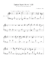 télécharger la partition d'accordéon Dance Music from 1600 au format PDF