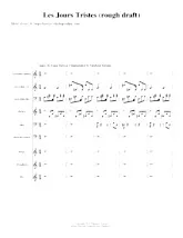 download the accordion score Les jours tristes in PDF format