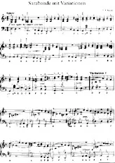 descargar la partitura para acordeón Sarabande avec variations en formato PDF