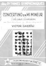 télécharger la partition d'accordéon Concertino en Mi mineur au format PDF