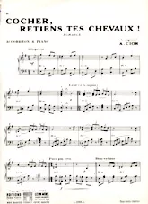 descargar la partitura para acordeón Cocher retiens tes chevaux (Romance) en formato PDF