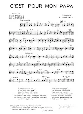 descargar la partitura para acordeón C'est pour mon papa (Marche) en formato PDF