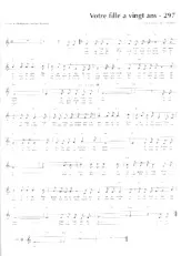 descargar la partitura para acordeón Votre fille a vingts ans en formato PDF