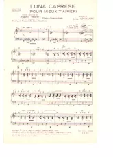 télécharger la partition d'accordéon Luna Caprese (Pour mieux t'aimer) (Boléro) (Piano) au format PDF