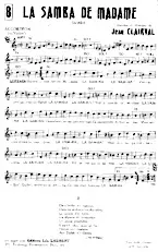 descargar la partitura para acordeón La Samba de Madame en formato PDF