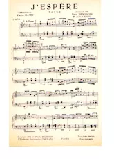 descargar la partitura para acordeón J'espère (Tango Chanté) en formato PDF