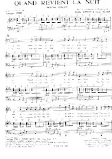 télécharger la partition d'accordéon Quand revient la nuit (Mister Lonely) (Chant : Johnny Hallyday) au format PDF