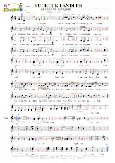 descargar la partitura para acordeón Kuckuck Ländler (Le coucou Bavarois) en formato PDF