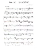 scarica la spartito per fisarmonica Tango Mélodique in formato PDF
