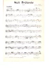 télécharger la partition d'accordéon Nuit brûlante (Tango) au format PDF